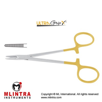 UltraGripX™ TC Halsey Needle Holder Stainless Steel, 13 cm - 5" UltraGripX™ TC Halsey Needle Holder Stainless Steel, 13 cm - 5"